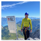 Thomas Pfenninger auf dem Gipfel des Ruchen